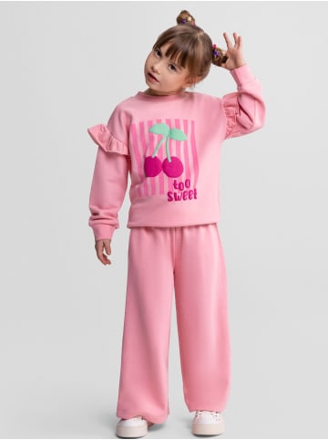 Minoti 2-tlg Langarmshirt & Hose 30SET100 in hellpink