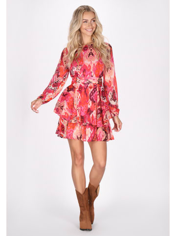 IZIA Damen Kleid in Pink Mehrfarbig