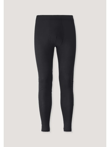 Hessnatur Hessnatur Longpants PURE FUNCTION aus Bio-Merinowolle und Seide in schwarz