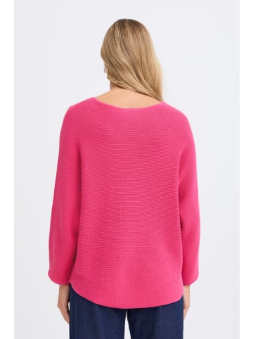 Fransa Strickpullover halbarm FRSINJA Loose fit in Very Berry