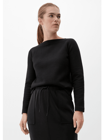 s.Oliver Sweatshirt langarm in Schwarz