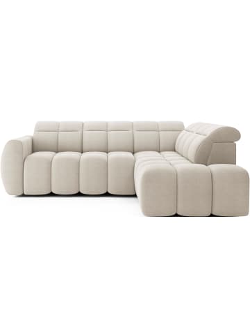 MF Design Eagle Recamiere Rechts in Beige -  (L) 208 x (B) 258 x (H) 107 cm