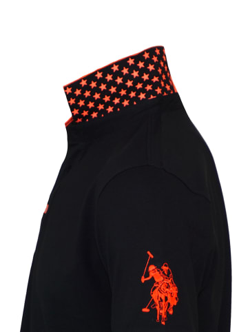 U.S. Polo Assn. Poloshirt 'Bust' in schwarz