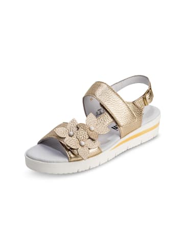 VITAFORM Hirschleder Sandalen in zitrongold