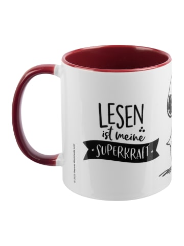 Snoopy The Peanuts Tasse Snoopy - Lesen ist meine Superkraft - Keramik, 320 ml in weiß