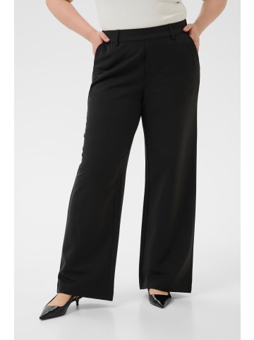 KAFFE curve Casual Hose KChalley Regular fit in Black Deep