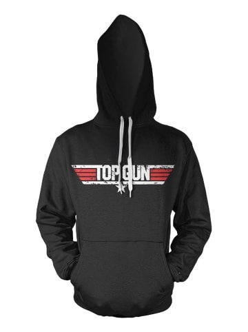 TOP GUN Hoodie in Schwarz