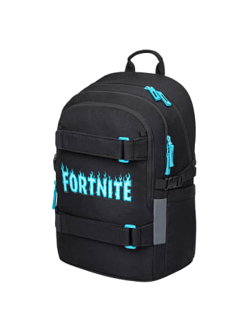 BAAGL Schulrucksack Skate in Schwarz Fortnite Blue - 29x43x20cm
