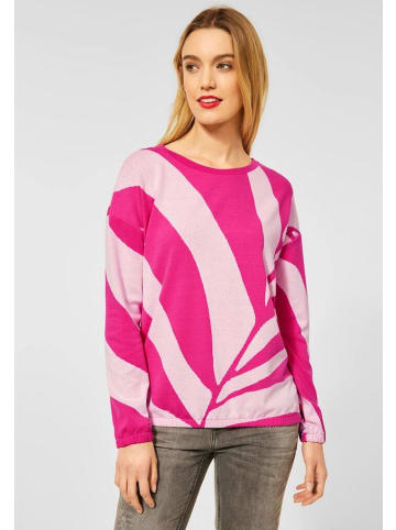 Street One Langarmshirt in powerful pink