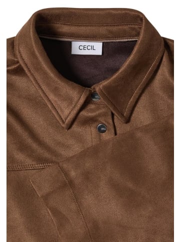 Cecil Langarmbluse in mocha caramel