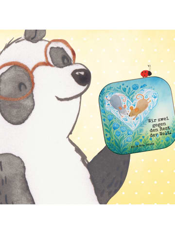 Mr. & Mrs. Panda Coaster Mäuse Herz Design mit Spruch in Weiß
