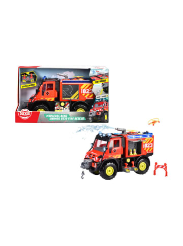 Dickie Toys Spielzeugfahrzeug Feuerwehr mit Wasserfunktion Unimog U530, ab 3 Jahre