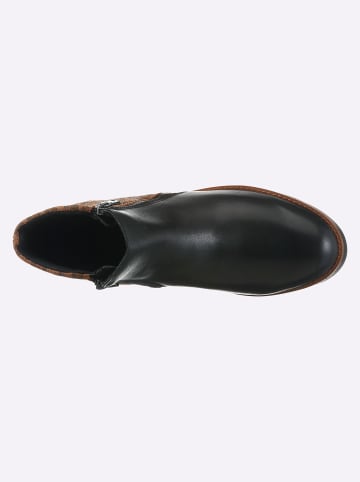 Heine Kurzstiefelette in schwarz-camel