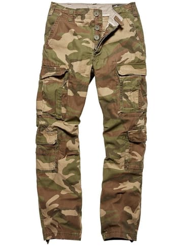 Vintage Industries Cargohose in Camouflage