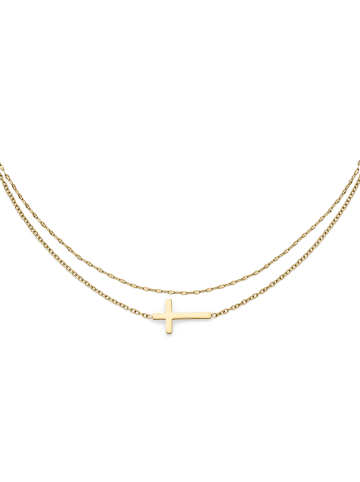 s.Oliver Armband Modern Cross in gold