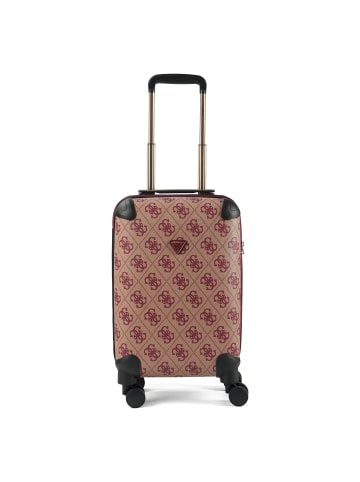 Guess Berta 4 Rollen Kabinentrolley 53 cm in burgundy logo