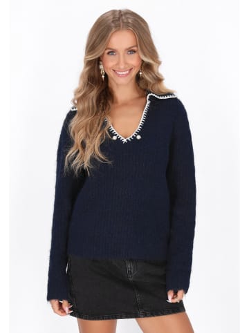IZIA Women Sweater in navy
