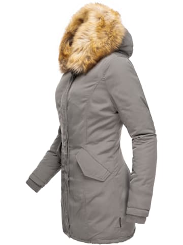 Marikoo Wintermantel Karmaa in Grau