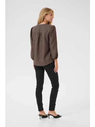 Kaffe Langarm-Bluse KAellen Regular fit in Deep Taupe CC