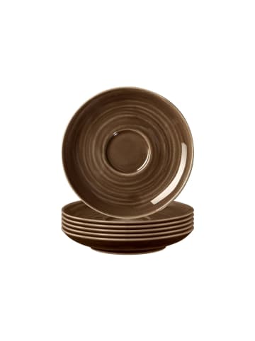 Seltmann Weiden 6er Set Espressountertassen Terra ø 12 cm in Erdbraun