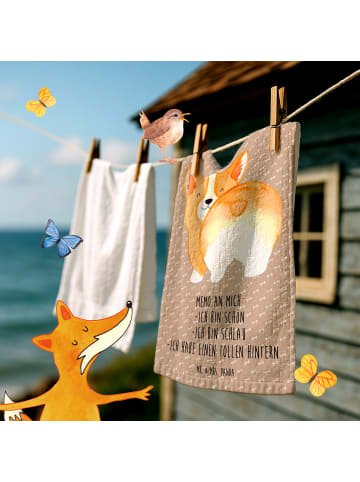 Mr. & Mrs. Panda Handtuch Corgi Po mit Spruch in Hundeglück