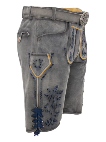 KRÜGER Lederhose 961567 in grau