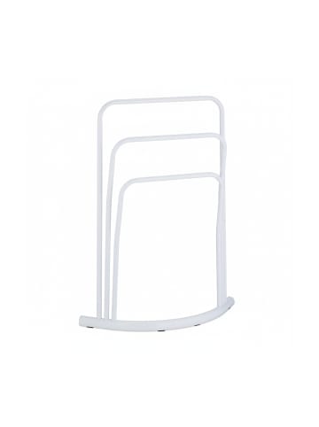relaxdays Handtuchständer in Weiß - (B)66 x (H)86 x (T)21 cm