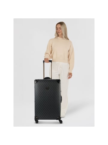 Guess Latona 4 Rollen Trolley 73 cm in coal logo