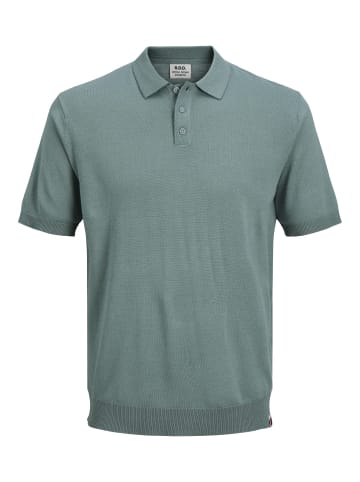 Jack & Jones Gestricktes Polo in Stormy Sea 3