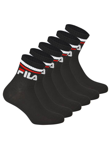 Fila Socken 6er Pack in Schwarz