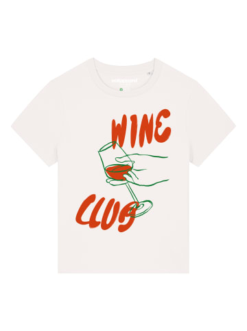 wat? Apparel T-Shirt Wine Club in Off White