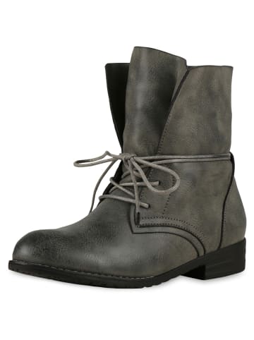 VAN HILL Schnürstiefeletten Amara in Dunkelgrau