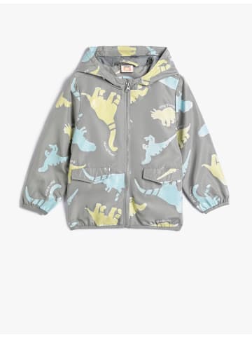 KOTON Mantel in Grau Gemustert