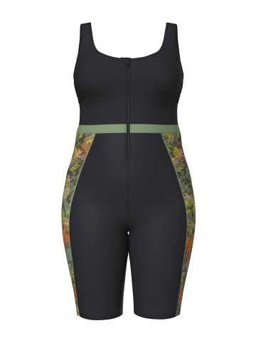 Ulla Popken Badeanzug in schwarz