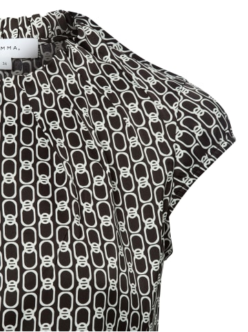 comma Bluse in schwarz weiß