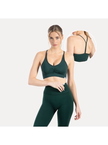 SMILODOX Sport BH Solid Scrunch in Petrol