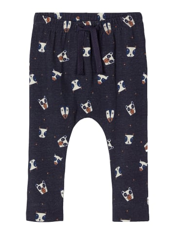 name it Baby Unisex Sweatpants mit Print Dark Sapphire 50