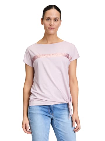Betty Barclay Halbarm-Shirt mit Schleifenknoten in Pink Nectar