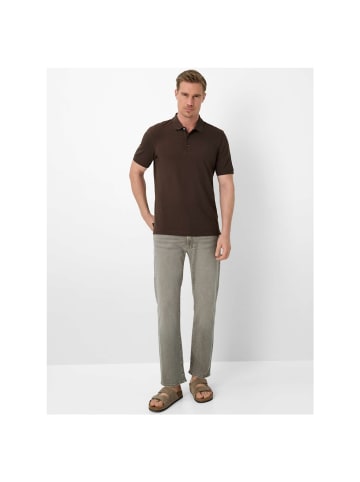BRAX  Polo in chocolate