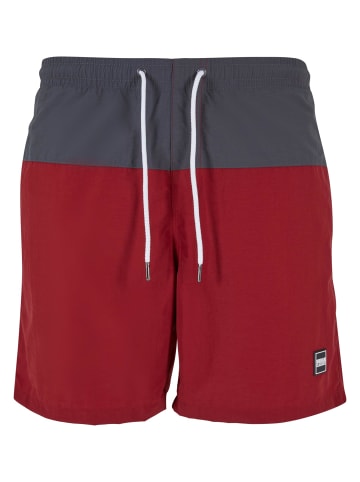 Urban Classics Badeshorts in brickred/darkshadow