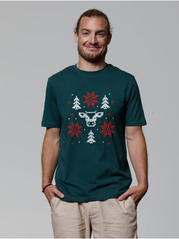 wat? Apparel T-Shirt Christmas with love in Dunkelgrün