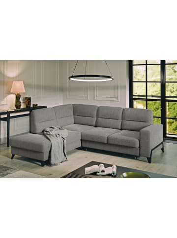 MF Design Cassada Recamiere Links in Mausgrau -  (L) 237 x (B) 277 x (H) 100 cm