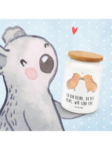 Mr. & Mrs. Panda Dose Capybara Liebe mit Spruch in Weiß