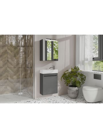 byLiving Spiegelschrank SPREE in anthrazit - B 50, H 60, T 20 cm