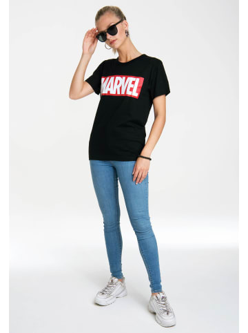 Logoshirt Print T-Shirt Marvel Comics in schwarz