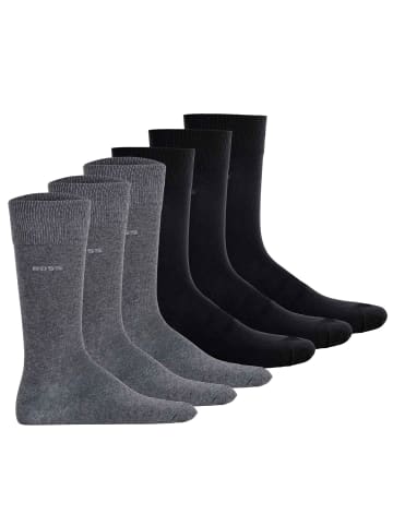 BOSS Socken 6er Pack in Schwarz/Grau