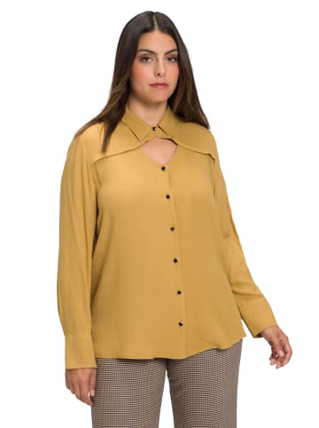 Ulla Popken Hemdbluse in erdnuss