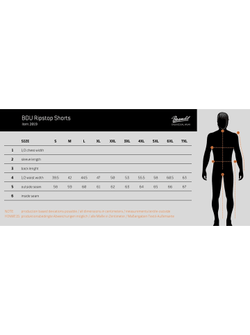 Brandit Short "Bdu Ripstop Shorts" in Camouflage