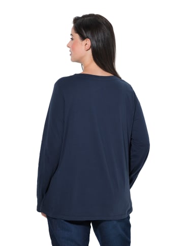 Ulla Popken Langarmshirt in marine