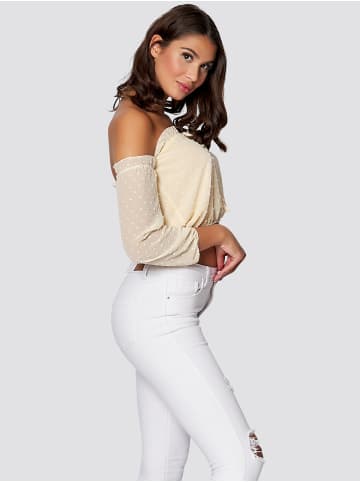 Freshlions Off Shoulder Top Grace in Gelb